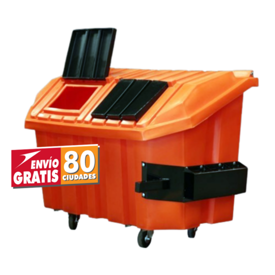 Contenedor de basura Industrial de rotomoldeo de 1800 litros