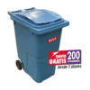 Contenedor de Basura 360 Litros SULO Azul