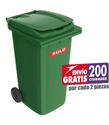 Contenedor SULO 240L Verde con 2 Ruedas