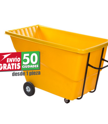 Contenedor de Basura Volcador Rotomoldeo 1000 Litros con Estructura