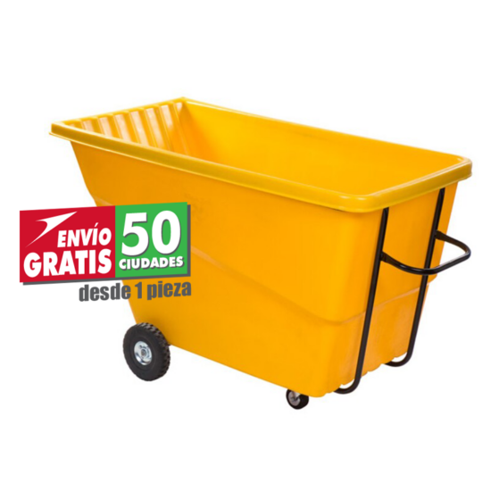 Contenedor de Basura Volcador Rotomoldeo 1000 Litros con Estructura