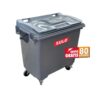 Contenedor de Basura 800 Litros SULO Gris con Tapa