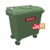 Contenedor de Basura 800 Litros SULO Verde con Tapa