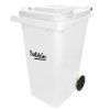 Bote de Basura 240L Sablón con Ruedas Blanco