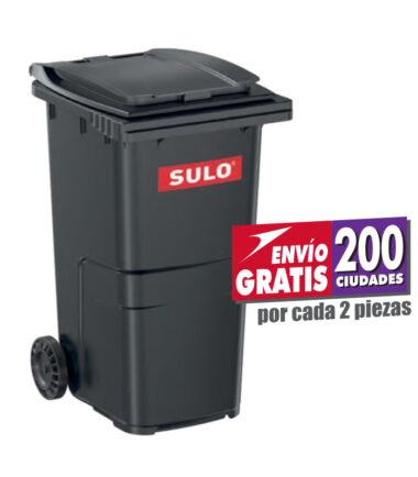 Contenedor SULO 240L Negro con 2 Ruedas