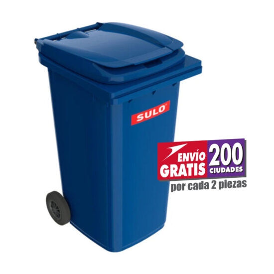 Contenedor SULO 240L Azul con 2 Ruedas