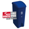 Bote de Basura Estra de 53 Litros Azul con Serigrafía "Papel"
