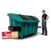 Contenedor de Basura Rotomoldeo 2000 Litros con laterales