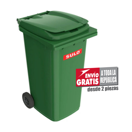 Contenedor de Basura Con Ruedas SULO 240 Litros verde