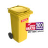 Bote de Basura SULO 120L Amarillo