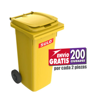 Bote de Basura SULO 120L Amarillo