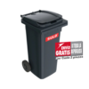 Bote de Basura de 120 Litros SULO Negro con Tapa