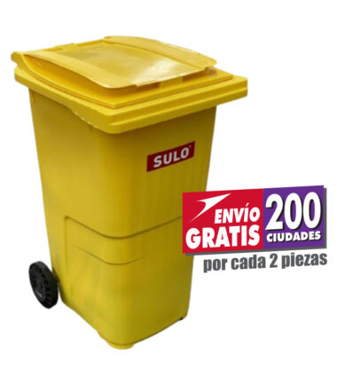 Contenedor SULO 240L Amarillo con 2 Ruedas