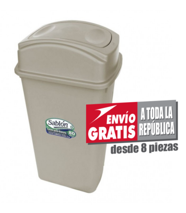 Bote de Basura Sablón de 80 Litros Capuchino
