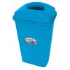Bote de Basura Sablón de 80 Litros Azul con Tapa Elíptica