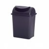 Cesto de basura de 17 litros Sablón con tapa balancín color negro