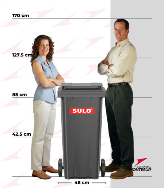 Bote de Basura de 120 Litros SULO