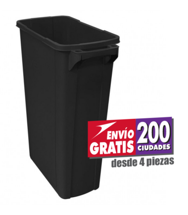 Bote de Basura Zvelte de 87 litros color negro Sablón