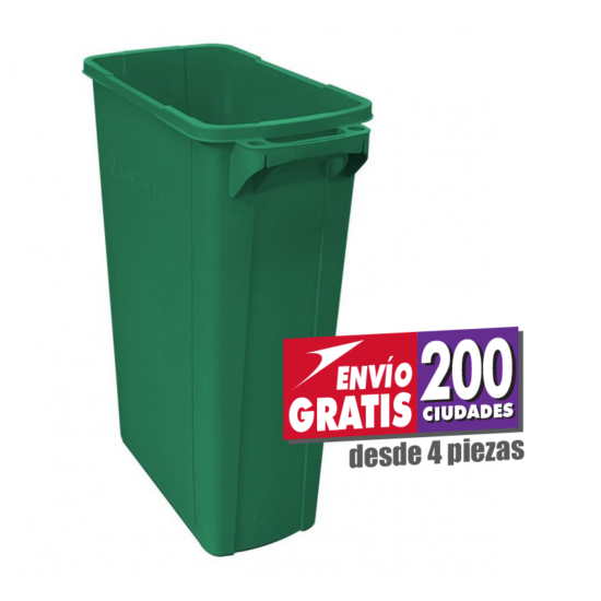 Bote de Basura Zvelte de 87 litros color verde Sablón