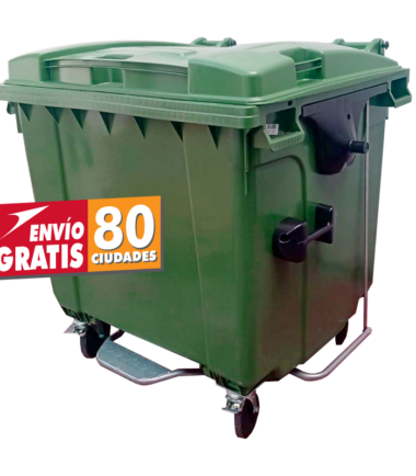 Contenedor de Basura SULO de 1100 Litros con Pedal
