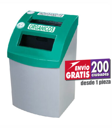 Papelera Ideal Doble para separación de residuos con copete personalizable