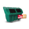 Contenedor de basura Industrial de rotomoldeo de 1800 litros