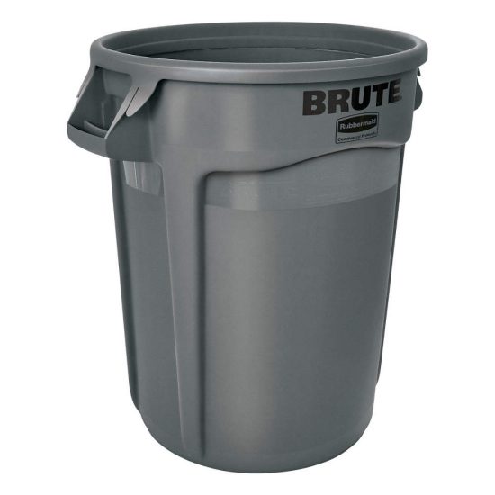Contenedor BRUTE Rubbermaid 121 Litros color gris para residuos industriales
