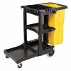 Carro de Limpieza Tradicional Rubbermaid FG617388BLA con bolsa y ruedas resistentes
