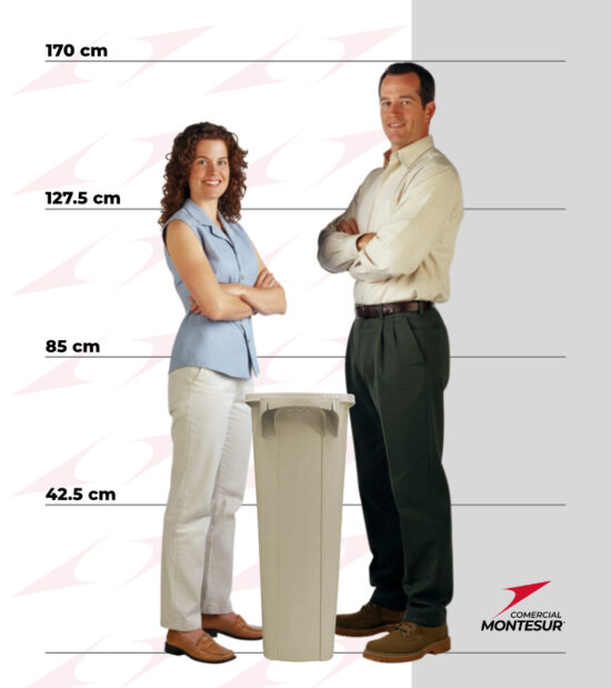 Bote de Basura Zvelte de 87 litros Sablón