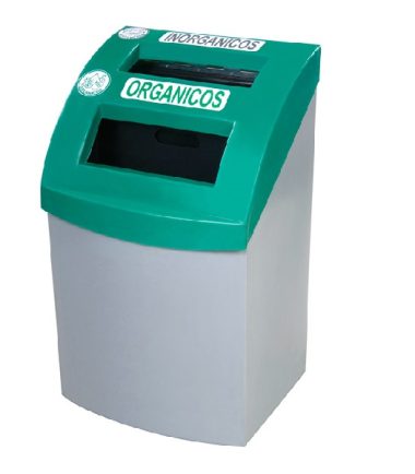 Papelera Ideal Doble para separación de residuos con copete personalizable