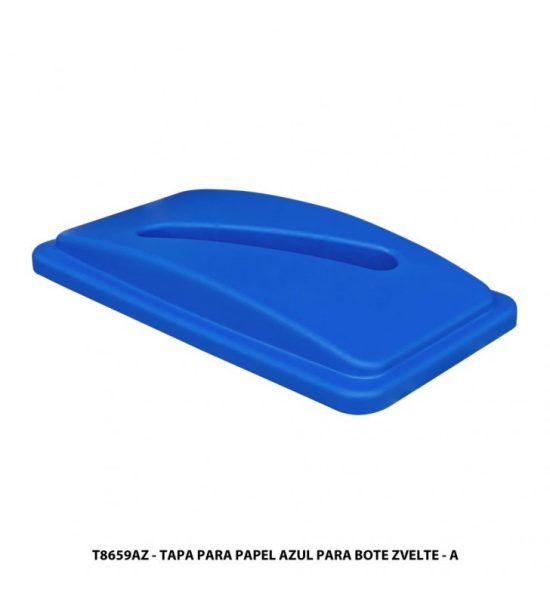 Tapa para Cartón Zvelte azul para bote de 87 litros