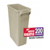 Bote de Basura Zvelte de 87 litros color capuchino Sablón