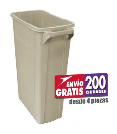 Bote de Basura Zvelte de 87 litros color capuchino Sablón