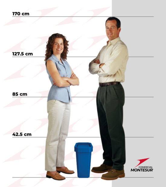 Papelera Estra 10 Litros Estrabin Tapa Vaivén