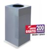 Bote de Basura Cubo Punzonado Acero Inoxidable 111 Litros