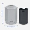 Contenedor de basura gasolinero completo