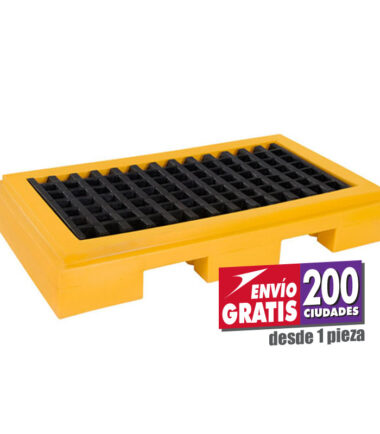 Tarima WT2 antiderrames de polietileno para dos tambos