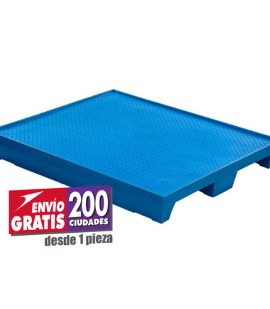 Tarima WT2 de polietileno con entrada lateral para patín y montacargas