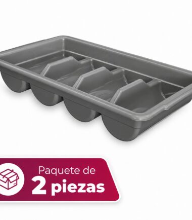 Charola para Cubiertos Sablón 800CU con 3 Divisiones Paquete 2 piezas