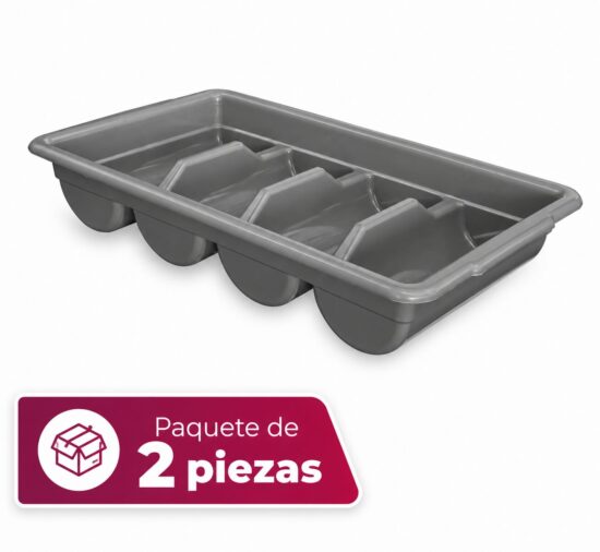 Charola para Cubiertos Sablón 800CU con 3 Divisiones Paquete 2 piezas