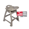 Silla para Bebé con Mesa Abatible AF-122601A Gris Claro