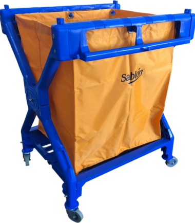 Carrito Lavandería Sablón 814AZ con Bolsa y Ruedas