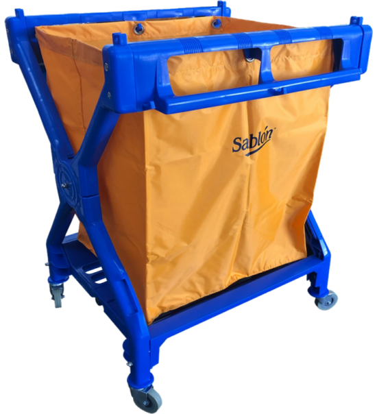 Carrito Lavandería Sablón 814AZ con Bolsa y Ruedas