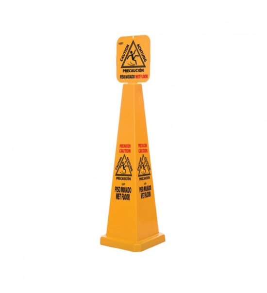 Cono Rígido Grande Sablón 7708 Piso Mojado Amarillo