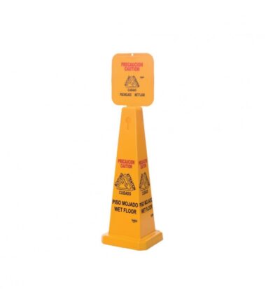 Cono Rígido Chico Sablón 7701 Piso Mojado Amarillo