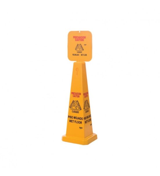 Cono Rígido Chico Sablón 7701 Piso Mojado Amarillo