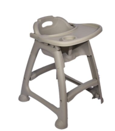 Silla para Bebé con Mesa Abatible AF-122601A Gris Claro