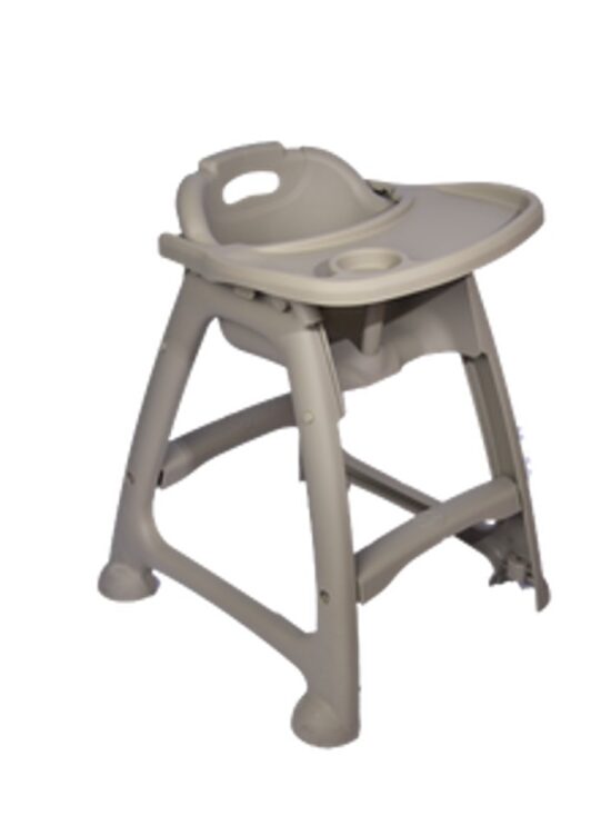 Silla para Bebé con Mesa Abatible AF-122601A Gris Claro