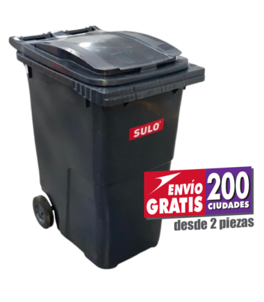Contenedor de Basura 360 Litros SULO Negro