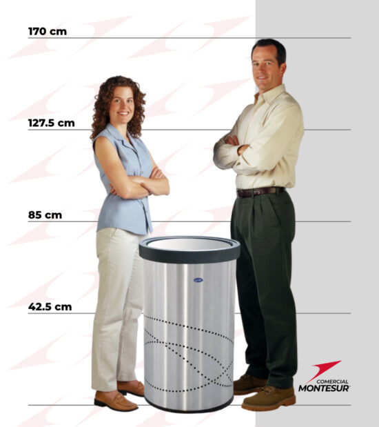 Basurero Jumbo Aro Balancín Art Center 150 Litros 601311
